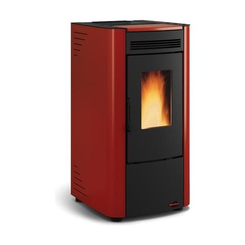 Stufa a Pellet Ketty Rivestimento in Acciaio Verniciato Potenza Termica 6.3 kW 180 m3 Riscaldabili - Foto 2