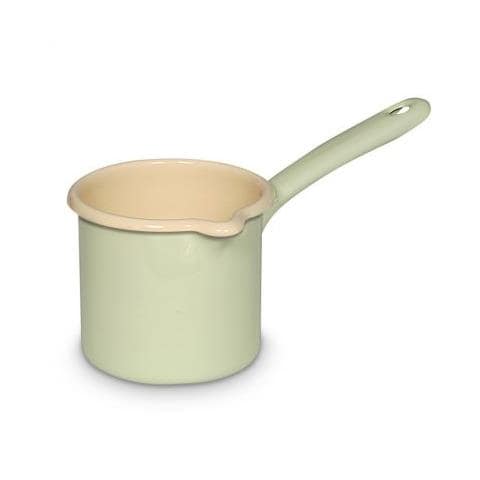 Pentolino da latte 0,75 l 10 cm colore verde in smalto - Foto 1