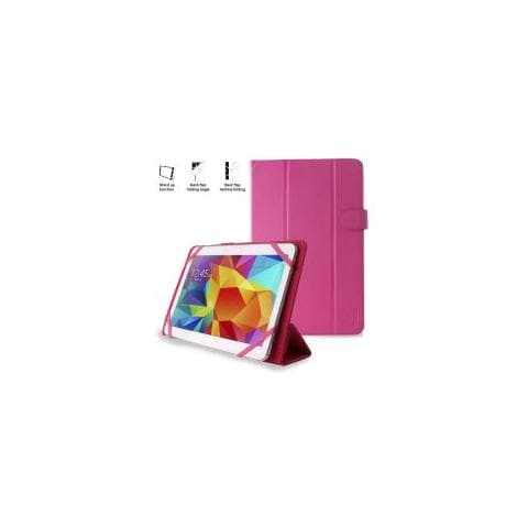 Cust Uni Tablet 8" Retro Pieghevole + Stand Up + Chiusura Magnetica Rosa - Rosa - Foto 2