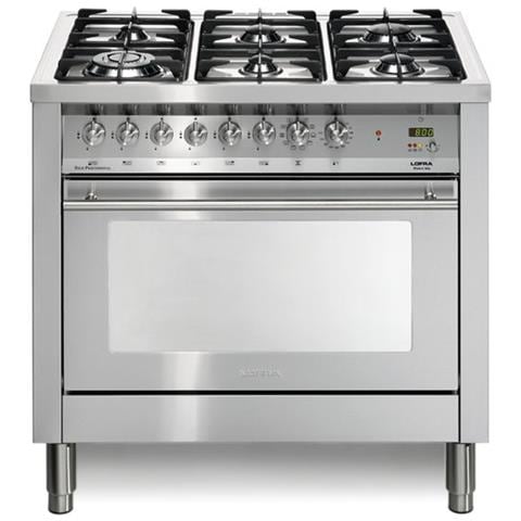 Cucina Elettrica PG96MFT / CISF Fuochi a Gas Forno Elettrico Multifunzione Dimensione 90 x 60 cm Colore Inox - Foto 2
