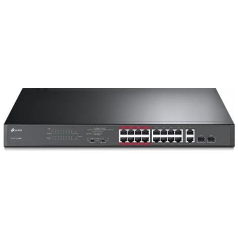 16-Port 10/100Mbps + 2-Port Gigabit Unmanaged Poe Switch TL-SL1218MP - Foto 1