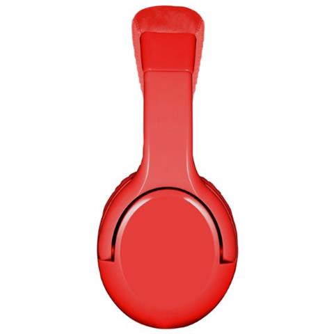 KidsBeat - Cuffie per Bambini con Filo Colore Rosso + 10 Sticker 3D  - Foto 2
