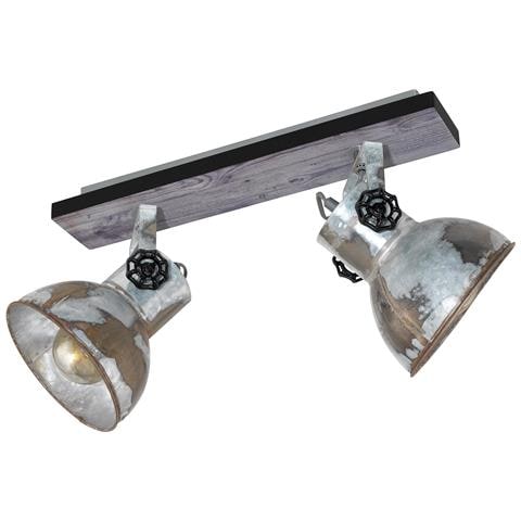 Lampada Spot Barnstaple Con 2 Lampadine Patina Bruna E Nero - Foto 5