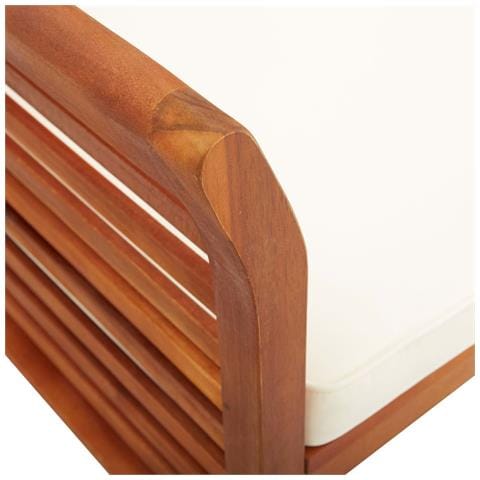 Panca Da Giardino A 3 Posti 150 Cm In Legno Massello Di Acacia - Foto 2