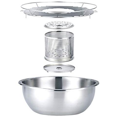 Bg-100b-round - Barbecue A Carbonella Ultra Veloce E A Basso Fumo, Con Custodia, Nero - Foto 3