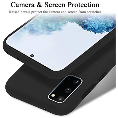 Custodia Compatibile Con Samsung Galaxy S20 6.2 In Liquid Nero - Coperchio Protettivo In Silicone Tpu Flessibile - Foto 2