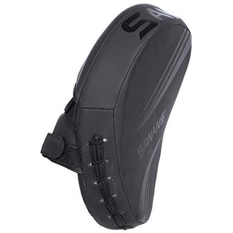 Boxe Messa A Fuoco Pad Hook E Pelle Jab Guanti Di Kickboxing Mma Curvo Braccio Sciopero Shield Di Perforazione Target Pad Arti Marziali Muay Thai Training (nero Opaco) - Foto 2