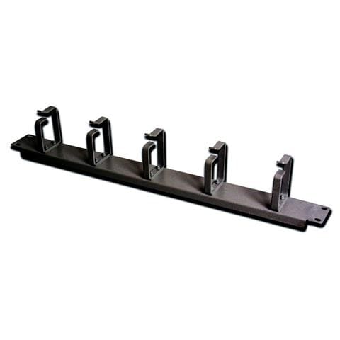 19" Cable Management Panel 1U, Nero, 1 U / 19 ", 483 x 80 x 44,45 mm - Foto 1