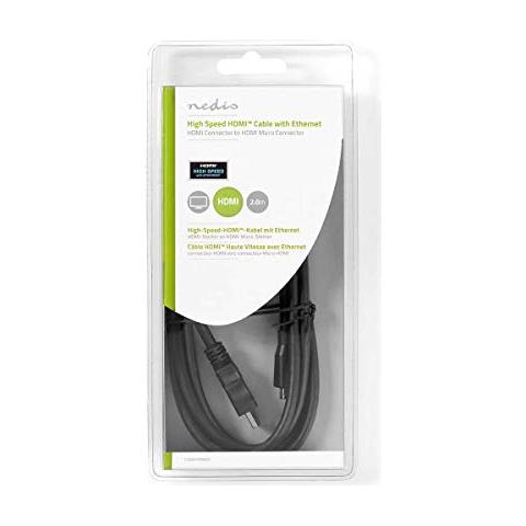 CVGB34700BK20 cavo HDMI 2 m HDMI tipo A (Standard) HDMI tipo D (Micro) Nero - Foto 2