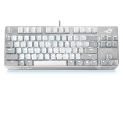 Tastiera Gaming USB Meccanica ROG Strix Scope NX TKL Moonlight White Retroilluminata Colore Bianco (Layout Italiano) - Foto 1