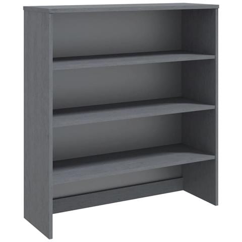 Ripiano Per Credenza Grigio Scuro 90x30x100 Cm In Legno Di Pino - Foto 1