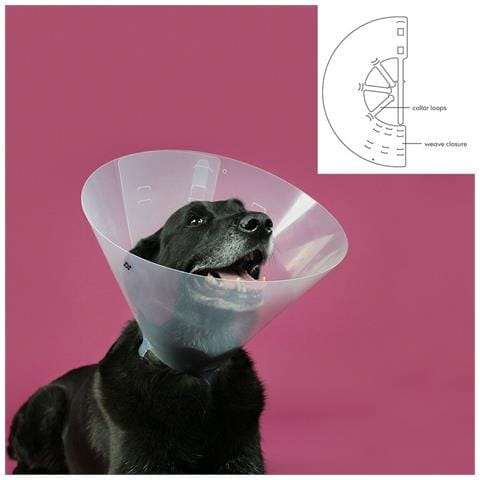 Collare Elisabettiano Per Cani Betsy Trasparente (63-78 Cm) - Foto 2