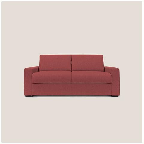 Nixon Divano letto matrimoniale con materasso 20 cm in tessuto impermeabile T03 200 cm (mat. 140x197) rosso - Foto 2