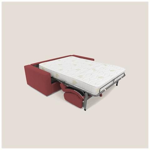 Nixon Divano letto matrimoniale con materasso 20 cm in tessuto impermeabile T03 200 cm (mat. 140x197) rosso - Foto 3