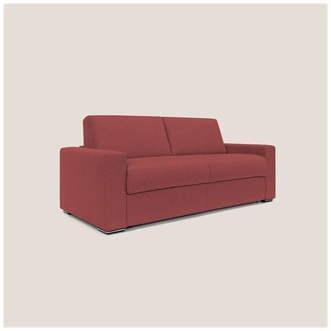 Nixon Divano letto matrimoniale con materasso 20 cm in tessuto impermeabile T03 200 cm (mat. 140x197) rosso - Foto 1