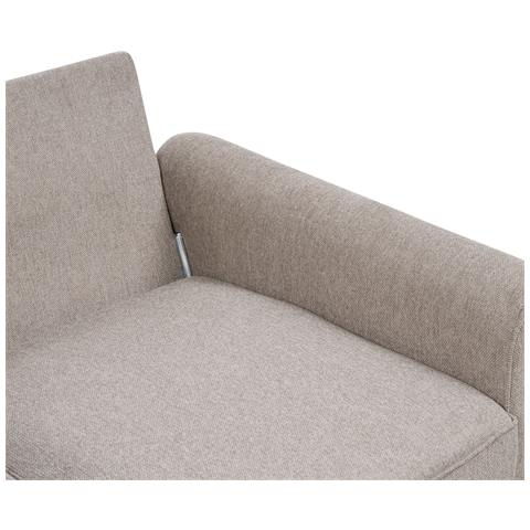 Divano 3 Posti Ronneby Tessuto Marrone Chiaro - Foto 8