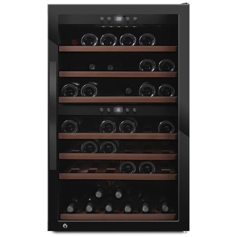 Cantinetta Vino SW-66B a Libera Installazione con Doppia Temperatura Capacità 66 Bottiglie Classe F Colore Nero - Foto 1