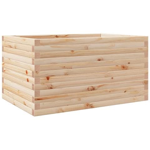 Fioriera Da Giardino 90x60x46 Cm In Legno Massello Di Pino - Foto 2