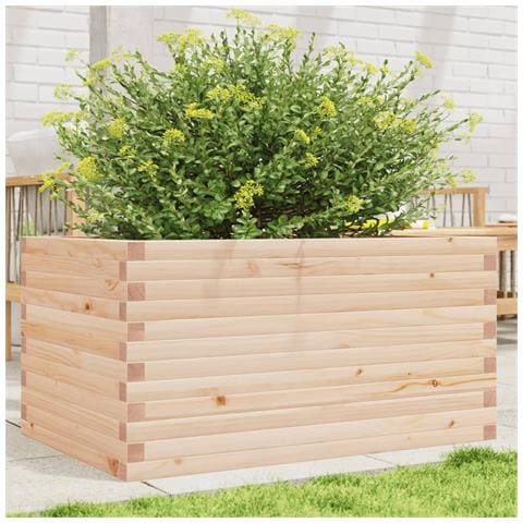 Fioriera Da Giardino 90x60x46 Cm In Legno Massello Di Pino - Foto 1