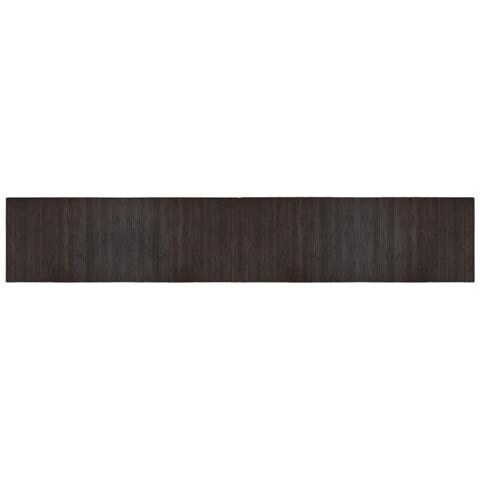 Tappeto Rettangolare Marrone Scuro 70x400 Cm In Bambù - Foto 2