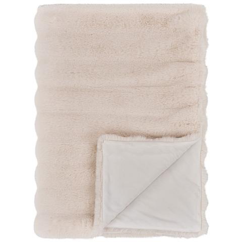 Plaid Galena - Bianco - Poliestere - 130x180x0 Cm - Foto 1