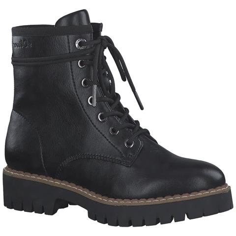Black Casual Closed Booties Stivaletti Sintetico E Tessile Scarpe Donna Nero Eu 37, 5-25213-41 001 - Foto 1
