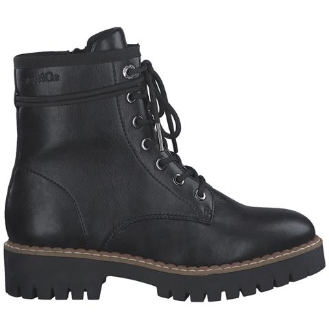Black Casual Closed Booties Stivaletti Sintetico E Tessile Scarpe Donna Nero Eu 37, 5-25213-41 001 - Foto 2