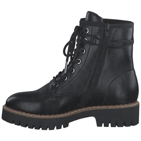 Black Casual Closed Booties Stivaletti Sintetico E Tessile Scarpe Donna Nero Eu 37, 5-25213-41 001 - Foto 3