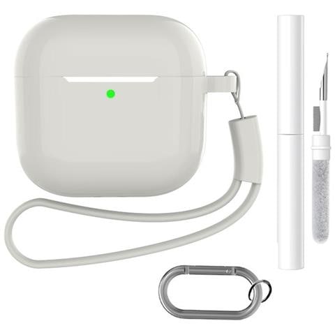 Custodia Per Airpods Con Portachiavi E Accessori Transparent Airpods Pro 2 - Foto 3