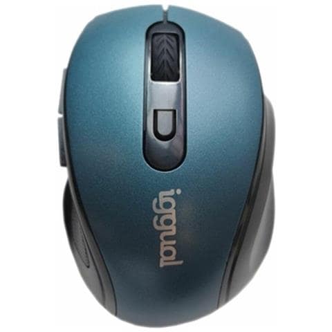 Mouse USB IGG317525 6 Tasti 1600 DPI Colore Nero /Blu - Foto 1