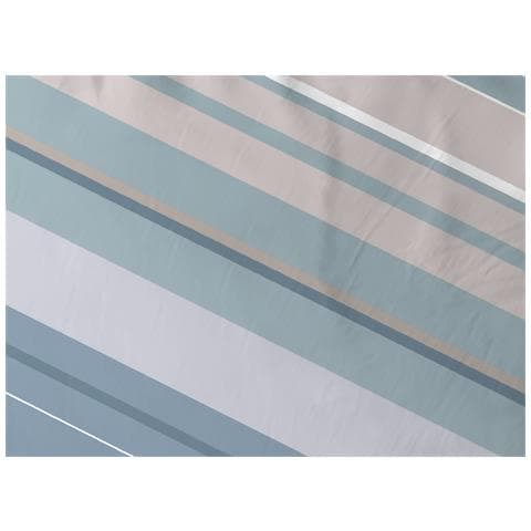 Completo Lenzuola Letto In 100% Cotone Made Italy Disegno Scia Singolo Azzurro - Foto 2