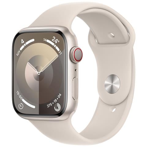 Watch Series 9 45 mm Digitale 396 x 484 Pixel Touch screen 4G Beige Wi-Fi GPS (satellitare) - Foto 1