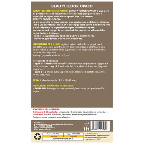 Beauty Floor Opaco 1lt - Cera Per Parquet - Foto 3