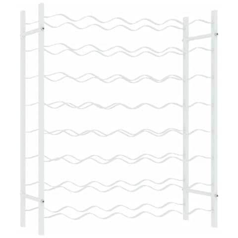 Lusso Casadino -  Portabottiglie Per 48 Bottiglie Bianco In Metallo - Foto 1