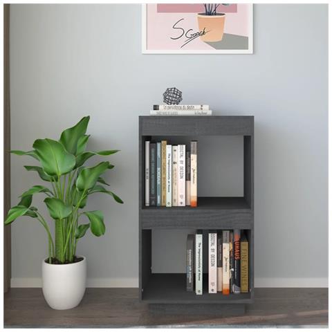 Lusso Casadino - Libreria Grigia 40x35x71 Cm In Legno Massello Di Pino - Foto 2