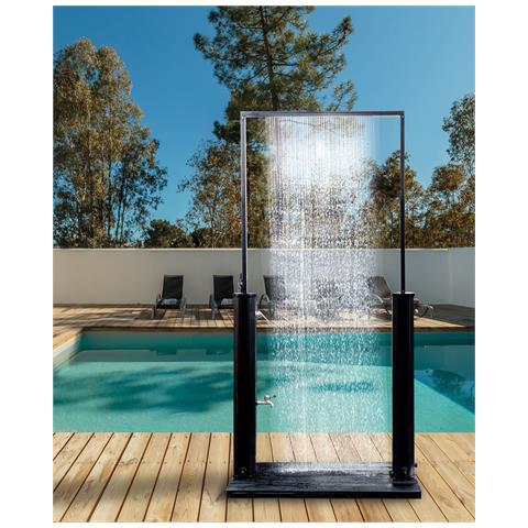 Doccia Solare Da Esterno Maracaibo Nero - Foto 1