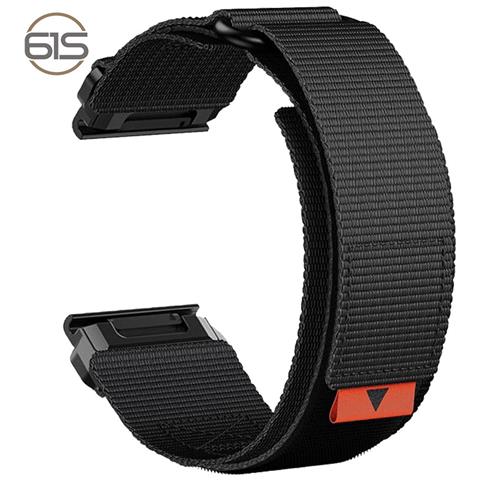 Cinturino Per Orologio In Nylon Da 22 Mm Per Garmin Fenix 8/7x Pro / 5x 6x Black - Foto 1