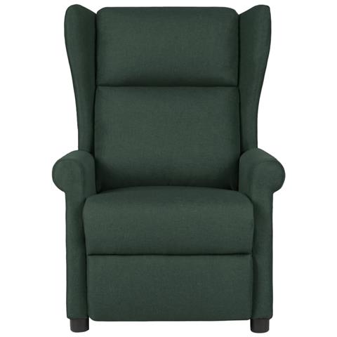 Poltrona Massaggiante Verde Scuro in Tessuto - Foto 2