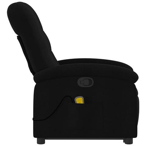 Poltrona Alzapersona Massaggiante Reclinabile Nera in Tessuto - Foto 9