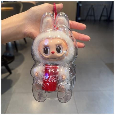 Custodia Protettiva Trasparente Compatibile Con Labubu (modello Zucca) In Pc, Resistente A Urti E Polvere - Foto 2