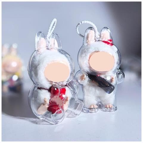 Custodia Protettiva Trasparente Compatibile Con Labubu (modello Zucca) In Pc, Resistente A Urti E Polvere - Foto 3