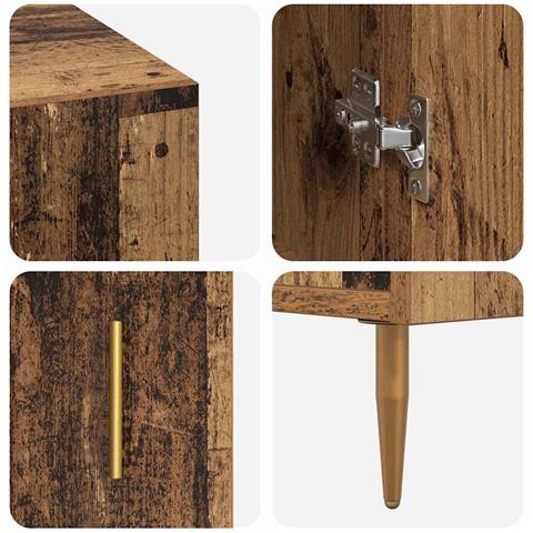 Scrivania Legno vecchio 140 x 50 x 75 cm Legno multistrato - Foto 9