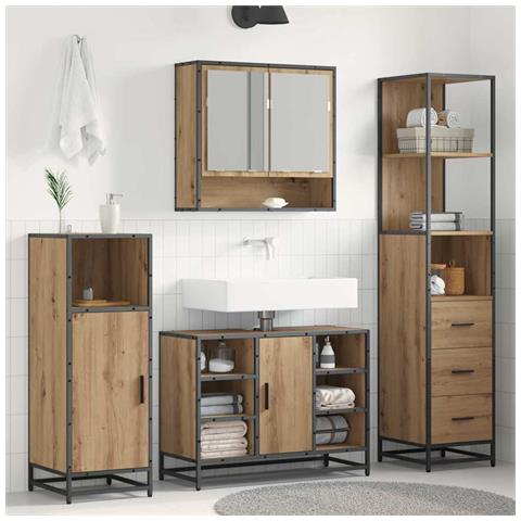 Mobile da Bagno rovere artigianale 35 x 37.5 x 166 cm - Foto 2