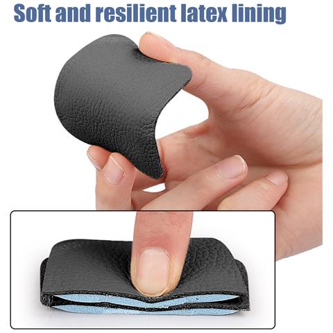 Cuscinetti Linguali In Pelle Per Scarpe (2 Paia) Black - Foto 2