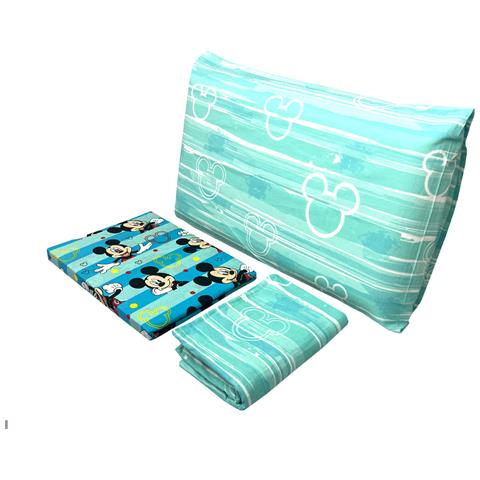 Completo Lenzuola Disney In 100% Cotone Letto Singolo Mickey Mouse - Foto 1