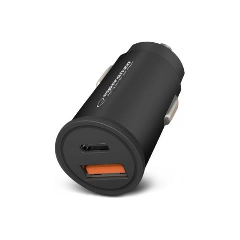 EZC111K Caricabatterie per dispositivi mobili Smartphone, Tablet Nero USB Ricarica rapida Auto - Foto 1