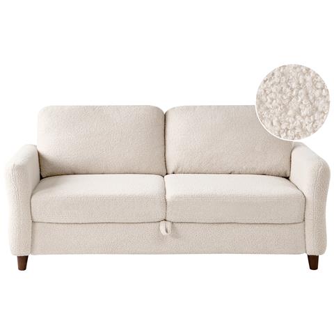 Divano 3 Posti Mare Bouclé Beige - Foto 2