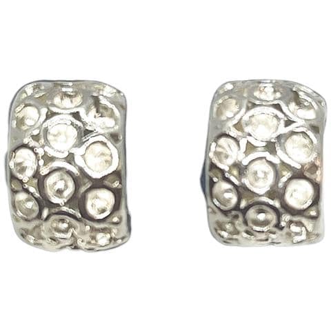 Mini Orecchino A Cerchio Dots In Argento 10µ - Foto 2