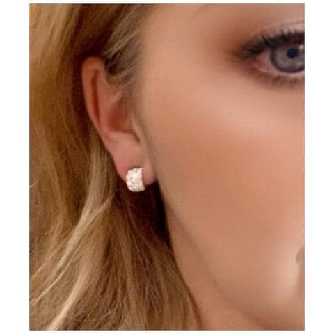 Mini Orecchino A Cerchio Dots In Argento 10µ - Foto 3