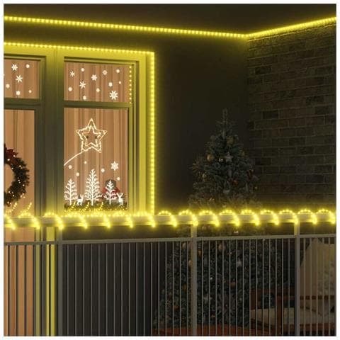 Luce a corda con 1200 LED Bianco caldo 50 m PVC - Foto 2